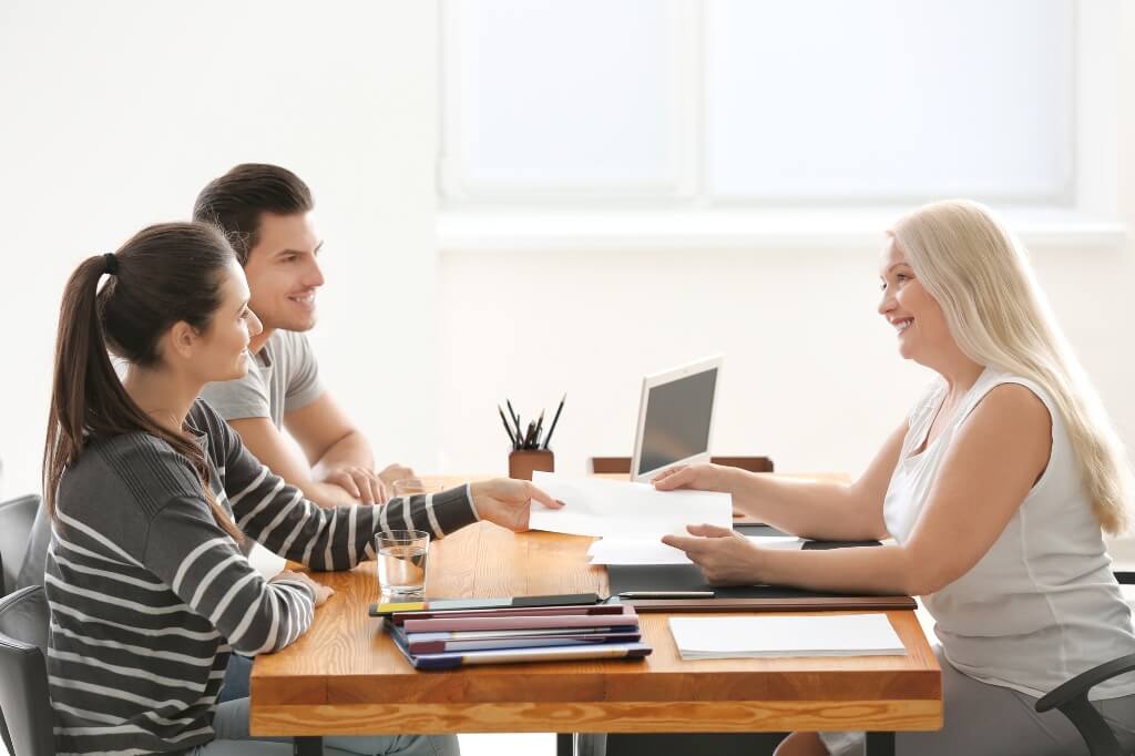 Lawyer Discussing With Her Client